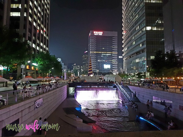 Cheonggyecheon Stream at Night